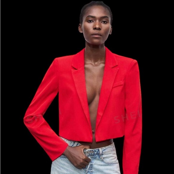NEW 7 For All Mankind Red Velvet Jacket. Small - Picture 1 of 15